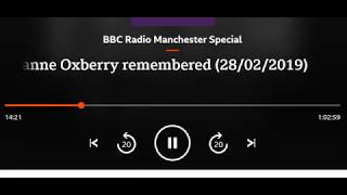 Dianne Oxberry tribute, BBC Radio Manchester, 28/02/19