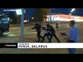 clashes ensue on second night of protests over disputed belarus election