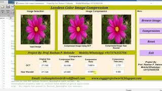 Matlab Code for Lossless Color Image Compression Full Project Source Code