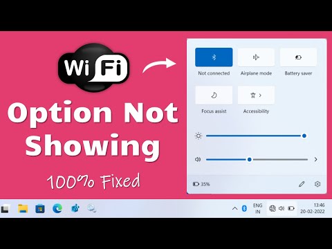 Wifi option not showing in windows 11 [Fix]