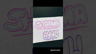 How To Write Your Name With Bubble Letters 😍🔤✨ #shorts #youtubeshorts #shortvideo #short