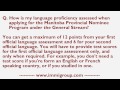 How is my language proficiency assessed when applying for the MPNP under the General Stream?