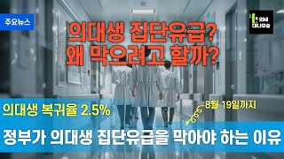 의대생 복귀율 2.5%, 2025년도 입시 대란이 다가온다!