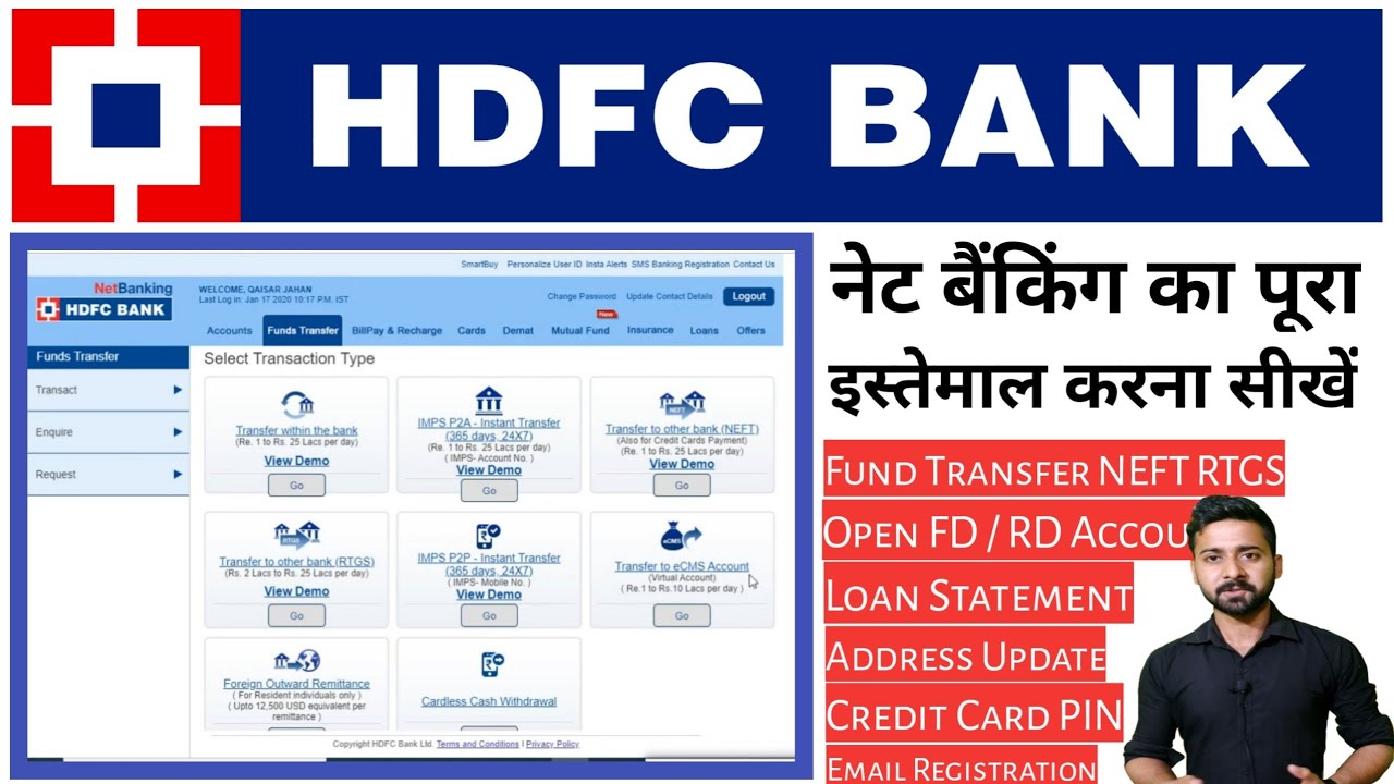 How To Activate Hdfc Bank Account Online - Printable Templates