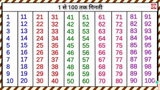 Ginti 1 se 100 tak | 1 से 100 तक गिनती | Ginti | गिनती 100 तक | Learn Numbers🔢 #gintiinhindi