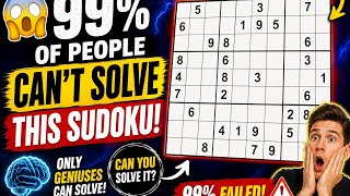 😱 99% of People Can't Solve This Sudoku!