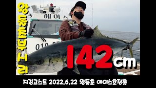 [지깅 파핑] 왕돌초 142cm 괴물 부시리의 등장 - 22.6.1 지깅고스트 정출