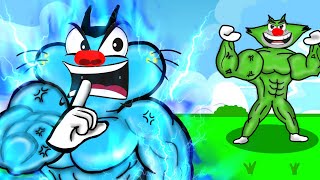 OGGY Pretended To Be A Noob In Roblox MUSCLE LEGENDS, Then BECAME THE STRONGEST!