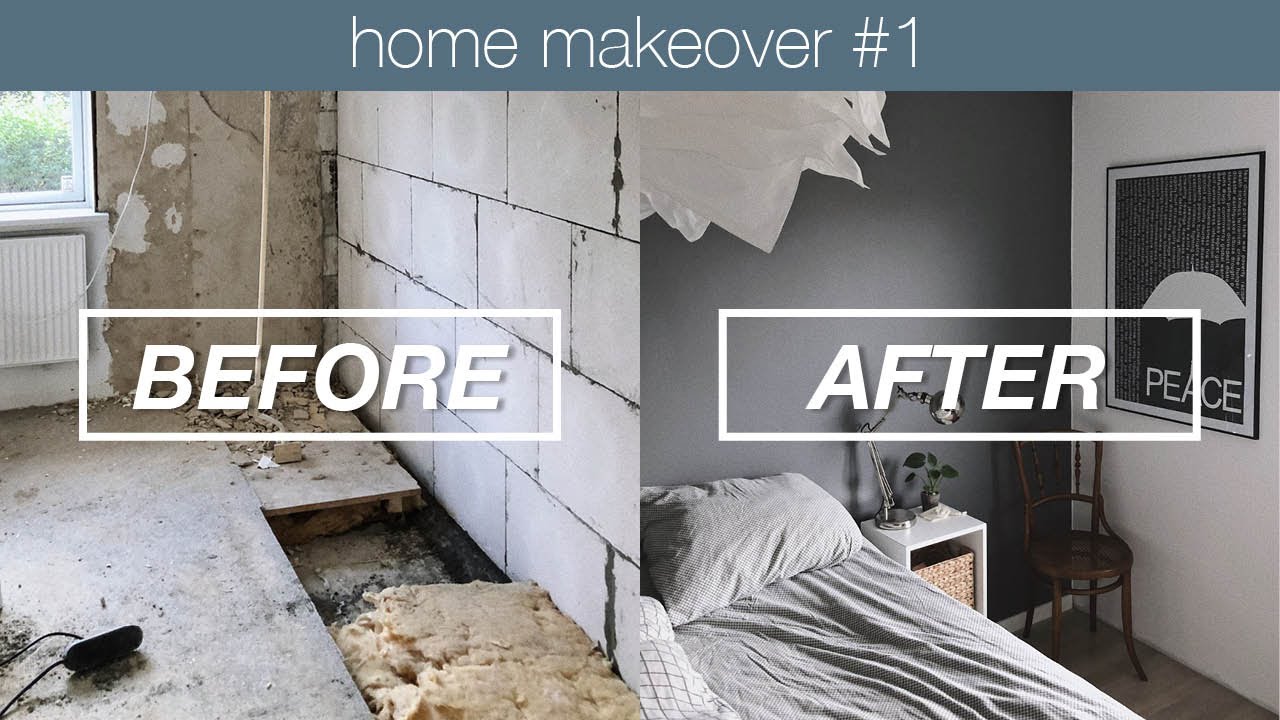 Bedroom Before & After | Home Makeover #1 - YouTube