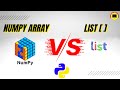 List vs NumPy Array | Shocking 😲NumPy Array is🔟❌ times faster than List | Solved with Proof #python