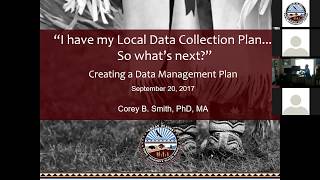 GPTEC Webinar Series - Creating a Data Management Plan
