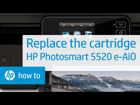 Replacing a Cartridge - HP Photosmart 5520 e-All-in-One Printer Replacing a Cartridge - HP Photosmart 5520 e-All-in-One Printer