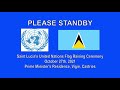 un flag raising ceremony oct. 27 2021