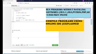 How to run Programs without installing software| Run program without compiler