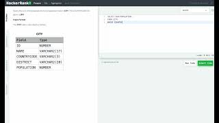 Hackerrank SQL Solution #26 Basic SQL - Japan Population