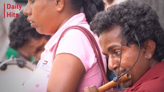 Beautiful flute song by three blind people at Pettah Street, Colombo, Sri Lanka | Daily Hits