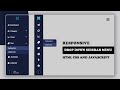 Responsive Side Navigation Bar in HTML CSS And JavaScript | Dashboard Sidebar Menu