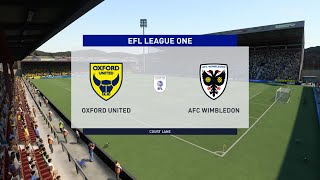 FIFA 22 | Oxford United vs AFC Wimbledon - EFL League One | Gameplay