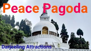 The Peace Pagoda Vishwa Shanti Stupa, the Buddhist monument at Darjeeling - Darjeeling Series