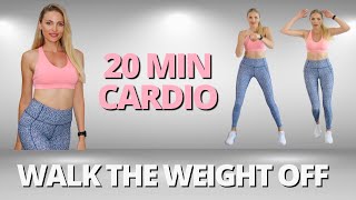 20 min Fat Burning Cardio, HIIT Workout, Aerobic Exercises / NO REPEAT 2500 Steps Walking Workout