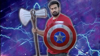 Unboxing my MARVEL WEAPONS! | Captain America's Shield and Thor's Stormbreaker | Jadoo Vlogs