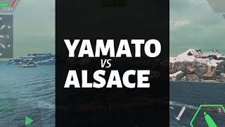 [battle of warships] YAMATO vs SUPER ALSACE