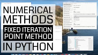 Numerical Methods in Python Series - Fixed Iteration Point Method