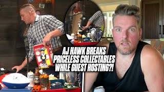 AJ Hawk DESTROYS Everything At Pat McAfee's Desk While Guest Hosting