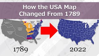 How the US Map Changed From 1789 (Every Year) | Map History of United States of America