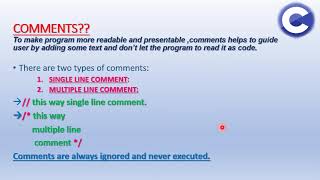 (4)Comments in C Programming Language | Programming in C | Types of Comments