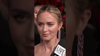 Emily Blunt & The Rock exchange first impressions 💀 #shorts | E! News