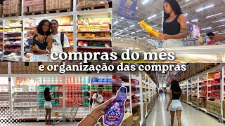 COMPRAS DO MÊS DE FEVEREIRO PARA UM CASAL | Organização das compras e valor total | mostrei tudo