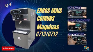 Maquinas de sorvete Taylor C713 C712 C716 (Erros mais comuns bonus)