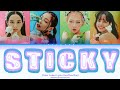 blackpink sticky by kiss of life lyrics color coded lyrics