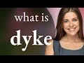 Dyke • definition of DYKE