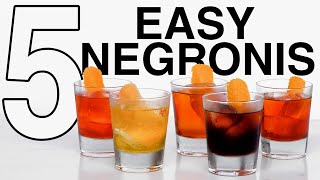 Negroni sbagliato and 4 other Easy Negroni Variations!