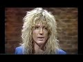 David Coverdale (Whitesnake) talks about his engagement to Tawny Kitaen on MTV (August 1987)