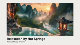 ⛰️ Relaxation by Hot Springs | Tranquil Rivers of Guilin 🌅