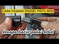 Cara pasang engsel pintu lipat besi || cara pasang engsel bubut di pintu besi