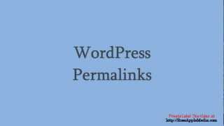 WordPress 3.4 Permalinks Settings