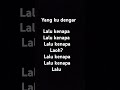 Yang ku dengar 🤔 #song #badparenting