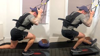 Favourite TRX legs superset with weighted vest