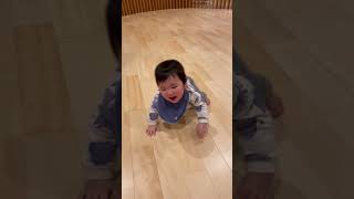 ハイハイが独特な赤ちゃん👶🏻(9ヶ月) #shorts #赤ちゃん #baby #ハイハイ