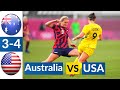 USA vs Australia 4-3 Extended All Goals & Highlights Olympics women's 2021 HD