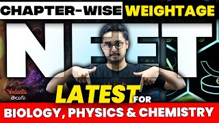 Chapter-wise Weightage of PHYSICS, CHEMISTRY & BIOLOGY | NEET 2024 | NEET 2025 | EAMCET 2024