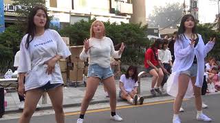 그레이스 Grace 댄스팀 홍대거리 Busking * Red(빨개요) - HyunA(현아)