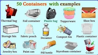 Lesson no 146 : Master 50 Everyday Containers Part 1 Vocabulary Lesson! | English Vocabulary