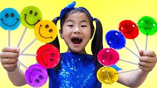 Rainbow Fruit Lollipops Color Song | Jannie Pretend Play Learn Colors Nursery Rhymes & Kids Songs
