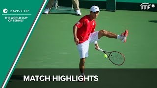 Yoshihito Nishioka vs Illya Marchenko Highlights | Japan vs Ukraine | Davis Cup 2016 | ITF