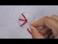 hand embroidery easy flower embroidery|woven circle variation